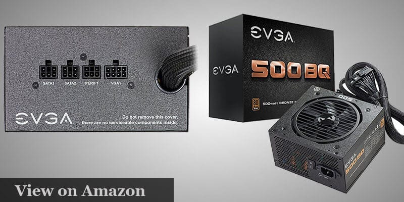 EVGA 500 BQ 80+BRONZE Power Supply Pc Build under $1000