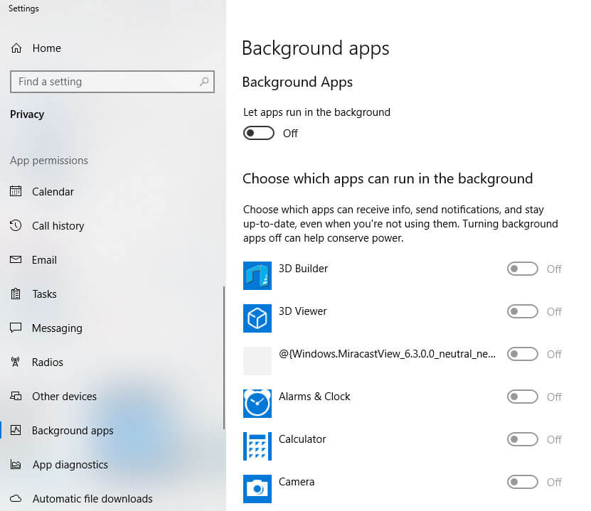 Closing Backgraound Apps