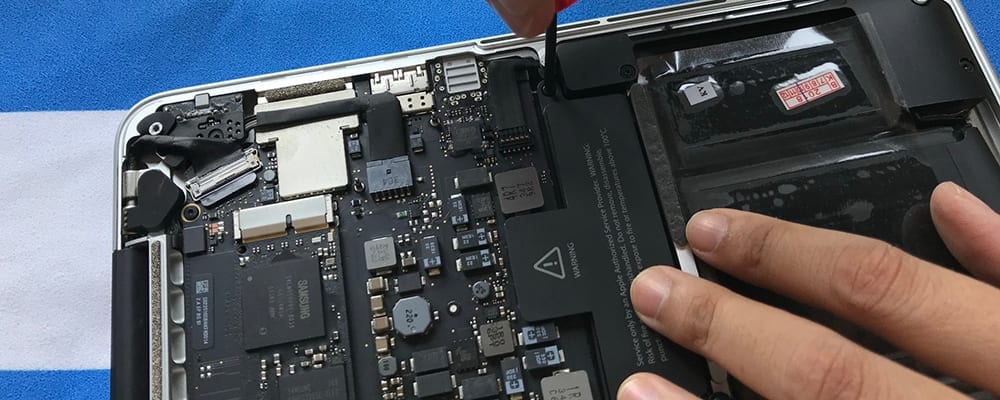 Repairing laptop