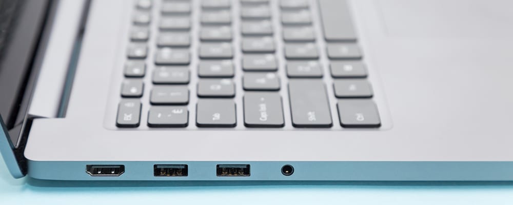 Laptop connection port